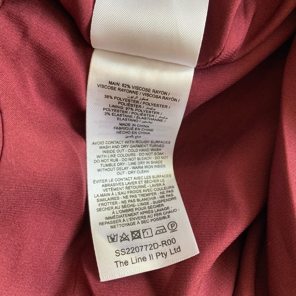 Significant Other Gracie One-Shoulder Cocktail Maxi Dress New Size 6 Burgundy - Picture 9 of 11
